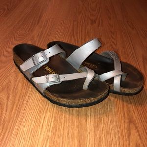 Silver Birkenstocks
